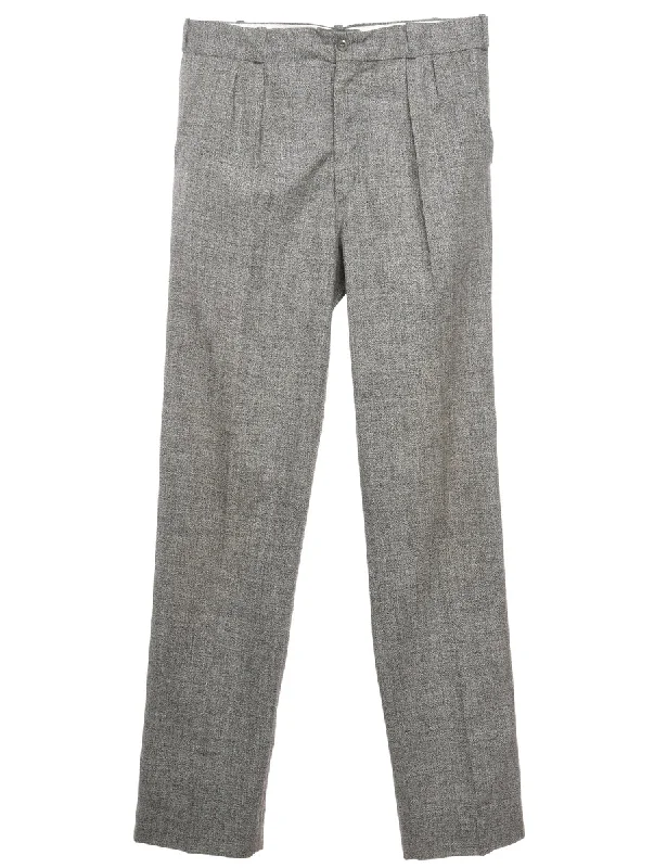 Grey Trousers - W34 L37 Trousers Wedding White