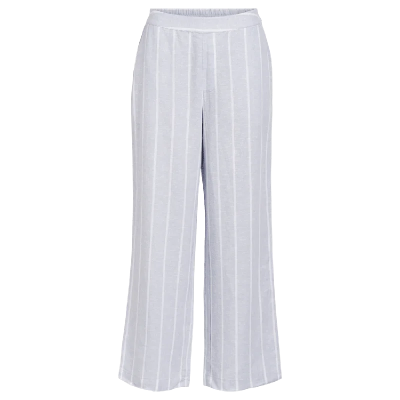 Object Linne Wide-Leg Trousers Trousers Leisure Comfortable