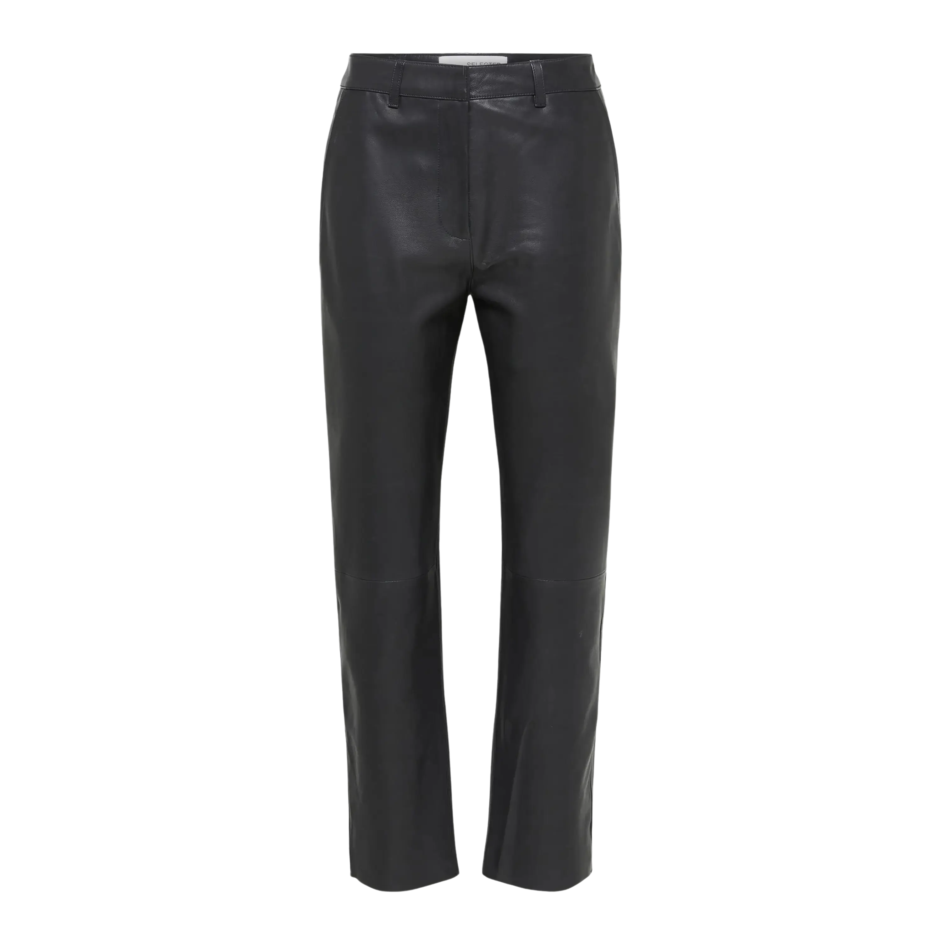 Selected Femme Marie Leather Trousers Trousers Fleece Cozy