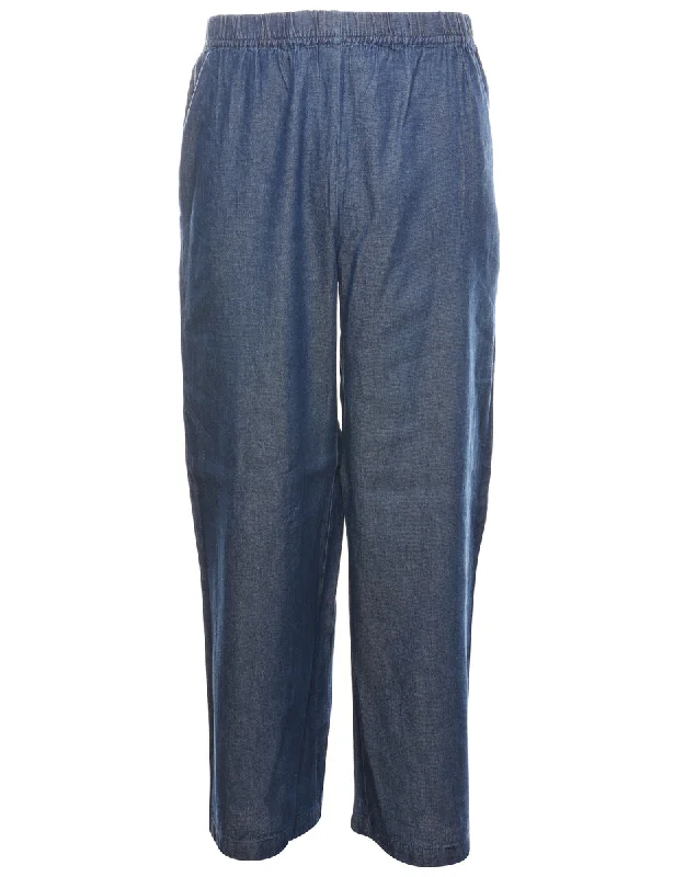 Medium Wash Denim Trousers - W28 L30 Trousers chic elegant