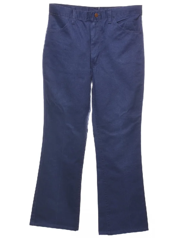 Navy Trousers - W32 L29 Trousers Travel Practical