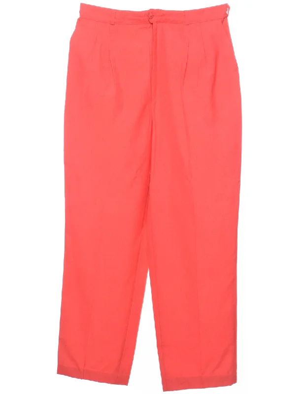 Red Trousers - W32 L28 Trousers Leisure Comfortable