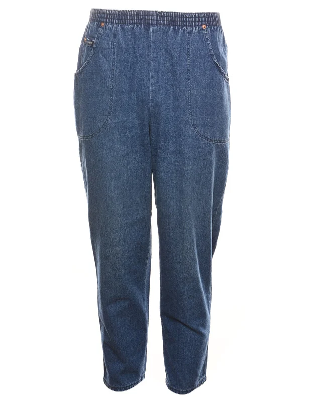 Tapered Denim Medium Wash Trousers - W26 L27 Trousers luxurious high-end